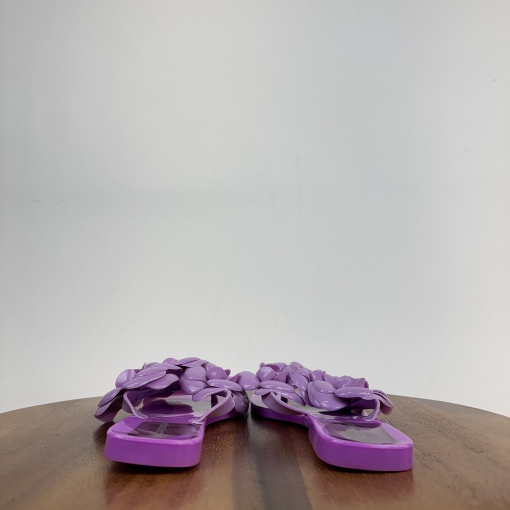 Womens Jeffrey Campbell Floralee Purple Jelly Thong Flip Flops Sandals Size‎ 8 M - Picture 5 of 8